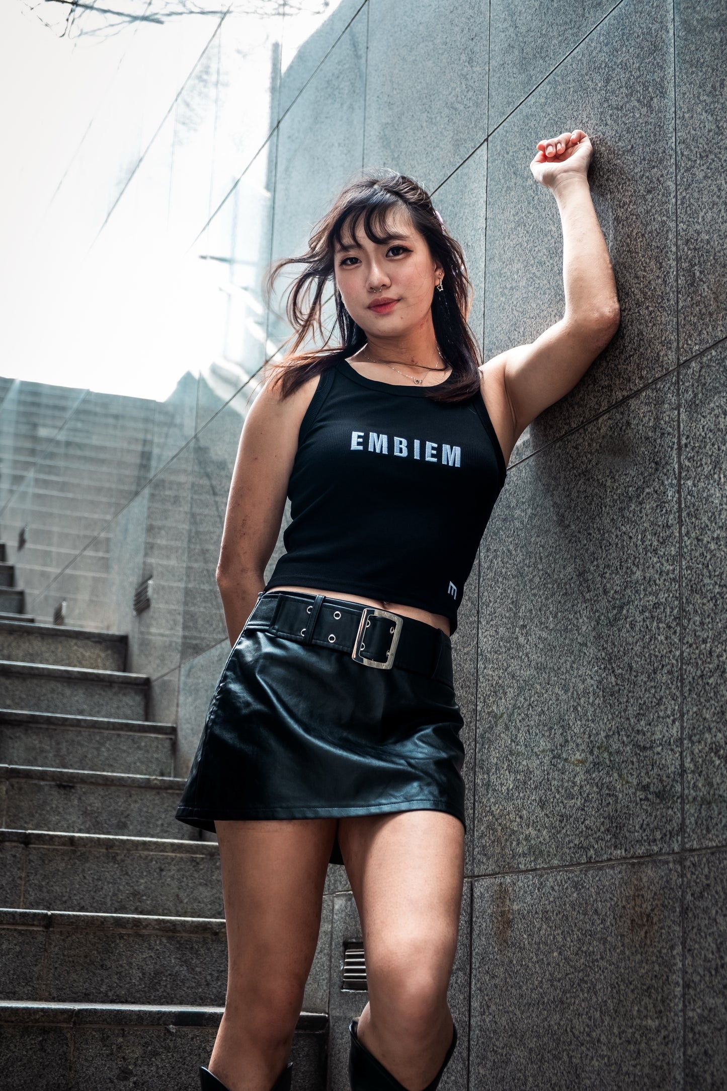 Embiem Official Tank top black side
