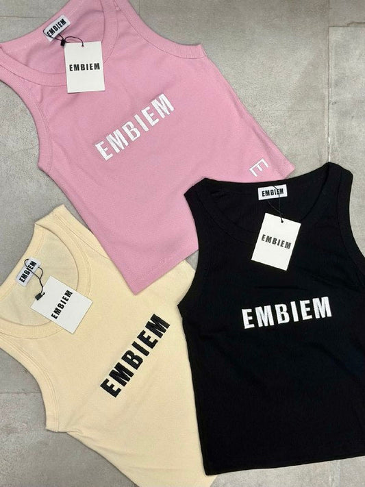 Embiem Tank tops front