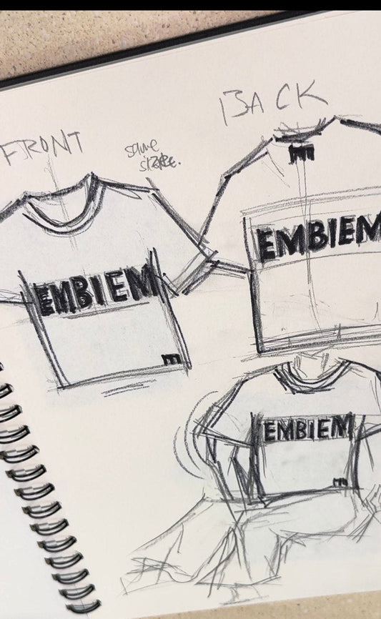 EMBIEM TEE SKETCHES FRONT