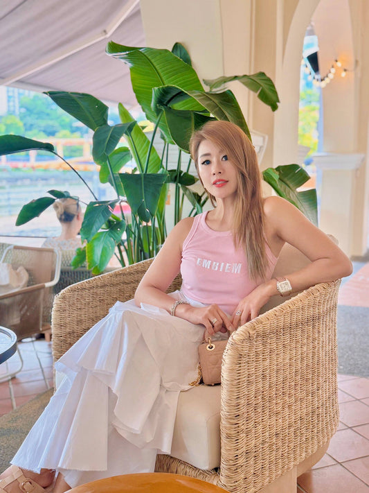 EMBIEM PINK TANK FRT